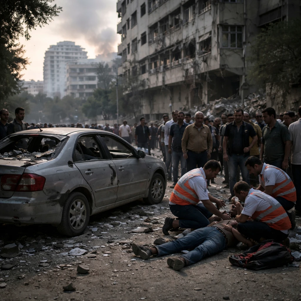 Israeli Air Strike Kills at Least Two in Gaza City, Health Officials Say