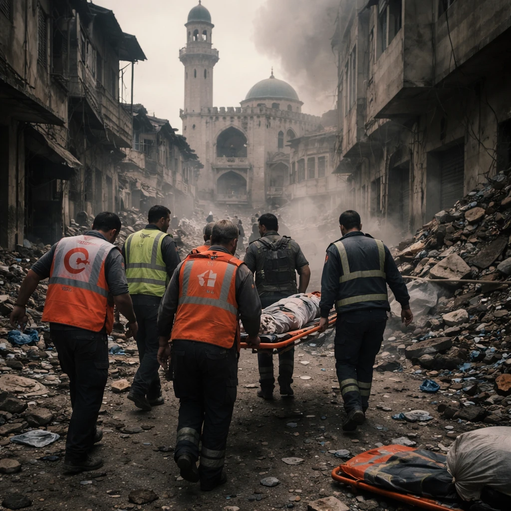 Five Palestinians, Including Three Children, Killed in Israeli Strike Near Beit Lahiya Mosque