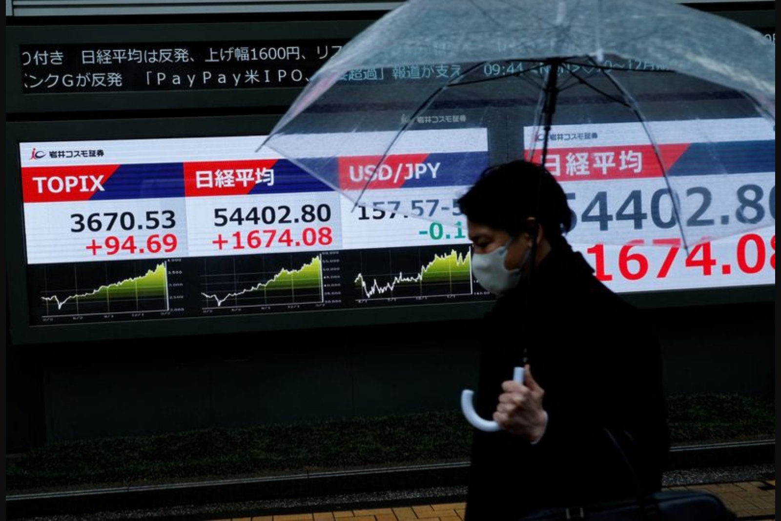 Asia Stocks Slip as Middle East Conflict Drives Oil to Record Monthly Gain