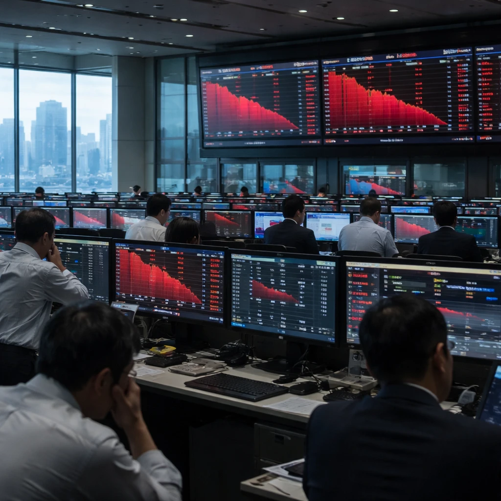 Tokyo stocks slip as Nikkei falls 3.68%; paper, transport and communications sectors drag market