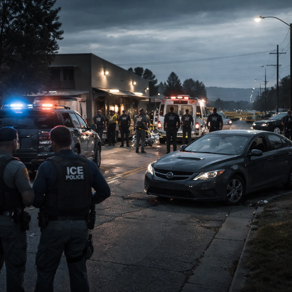 ICE agents shoot and wound man after alleged vehicle attack in California town