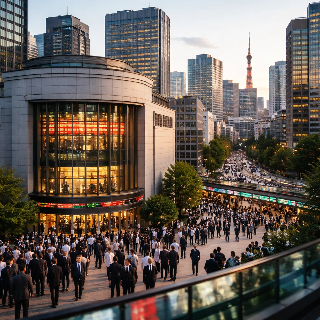 Nikkei Posts Fresh Record as Real Estate, Banking and Textile Stocks Lead Gains