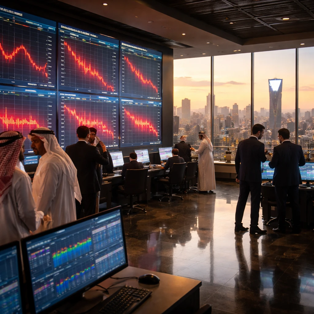 Saudi Stocks Slide as Cement, Real Estate and Industrial Investment Names Weigh on Tadawul