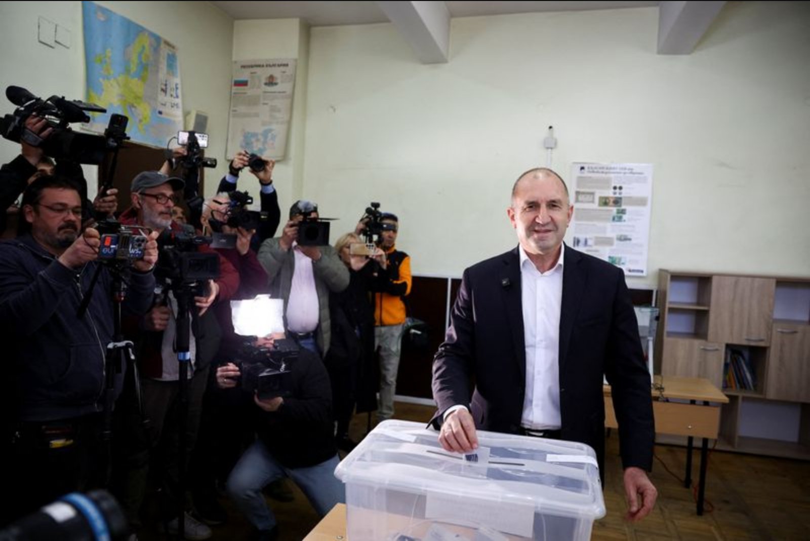 Exit Polls Put Rumen Radev’s Party Well Ahead in Bulgaria Vote, But Majority Is Not Assured