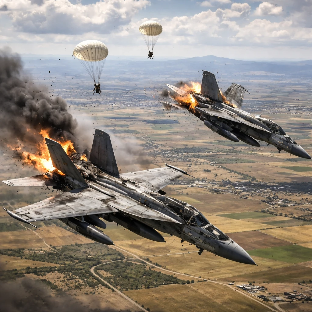 Four crew members safely ejected after mid-air collision of Navy Growlers near Mountain Home, Idaho