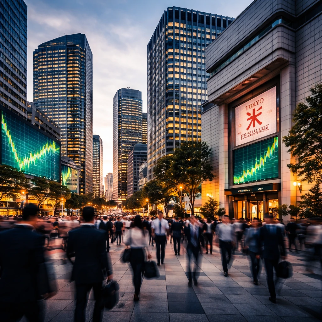 Tokyo Stocks Surge as Nikkei Climbs 5.42% to One-Month High