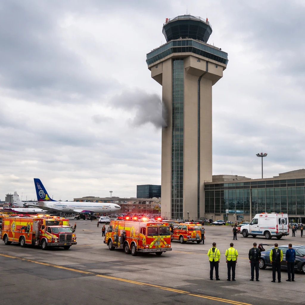 Newark Tower Evacuated After Burning Smell; Morning Ground Stop Briefly Halts Flights