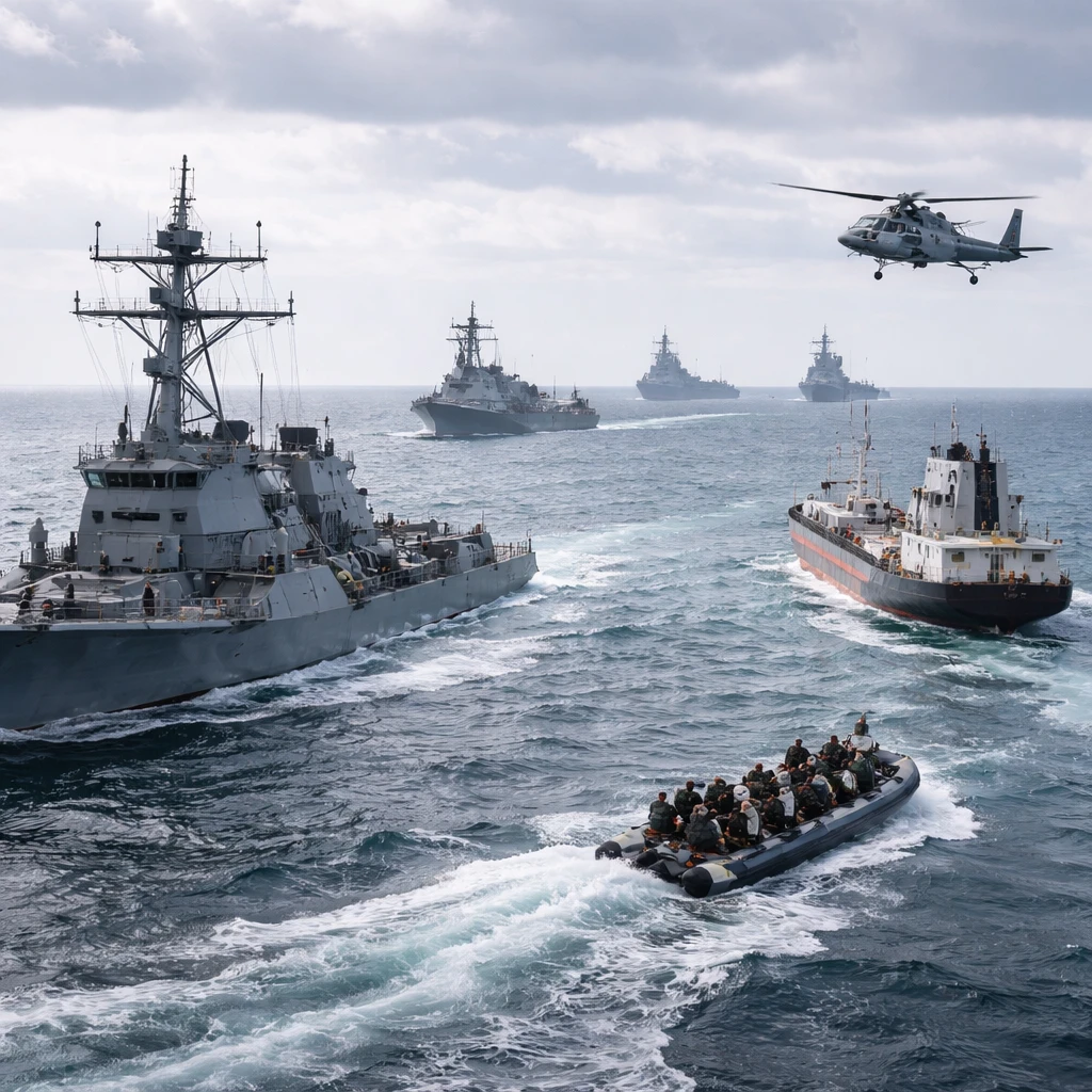 U.S. Forces Announce Blockade East of Strait of Hormuz Covering Gulf of Oman and Arabian Sea