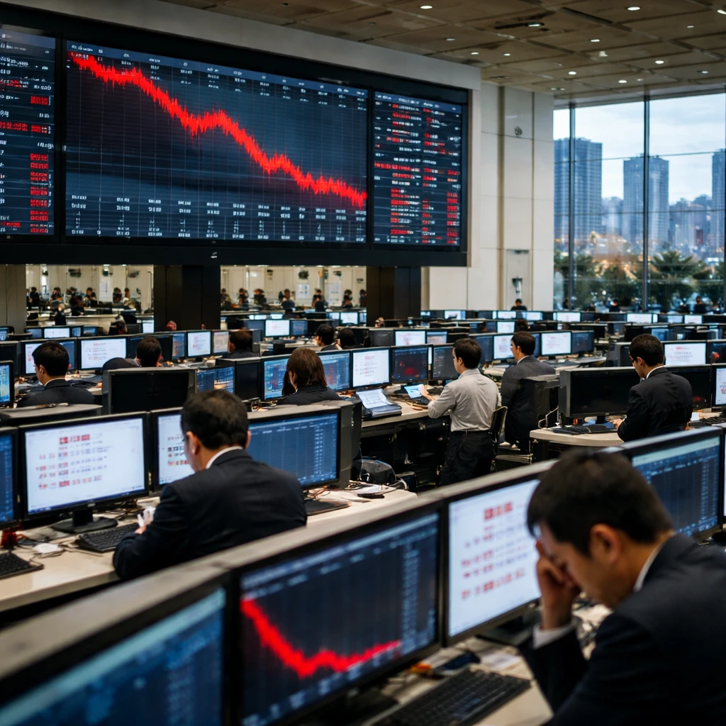 Tokyo shares slide as Paper & Pulp, Transport and Communication sectors lead losses