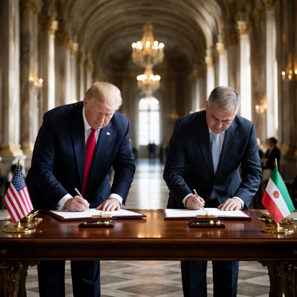 Trump and Pezeshkian Ink Versailles Memorandum Amid Ongoing Regional Tensions