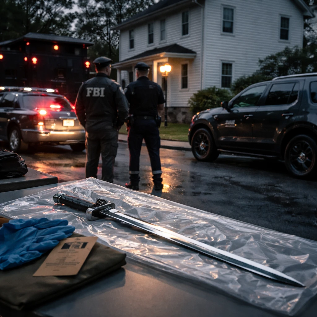 Massachusetts Man Arrested After Brandishing Sword During Arrest Over Social Media Death Threats