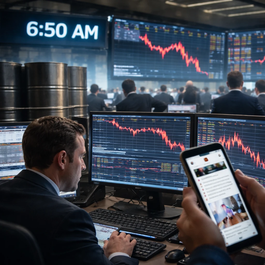 Large Oil Futures Bets Traded Minutes Before Trump’s Iran Post, Report Says