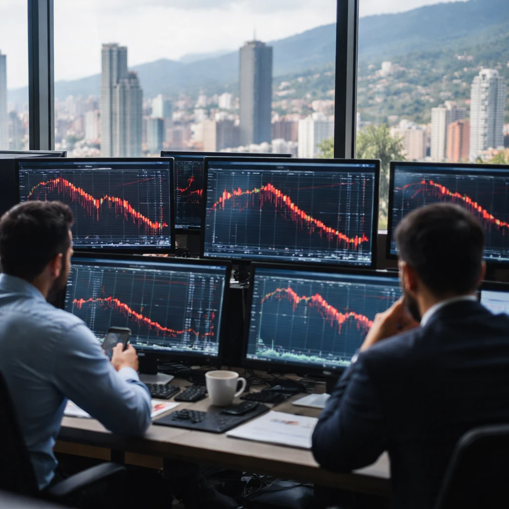 Colombian equities close lower as COLCAP drops 0.21%