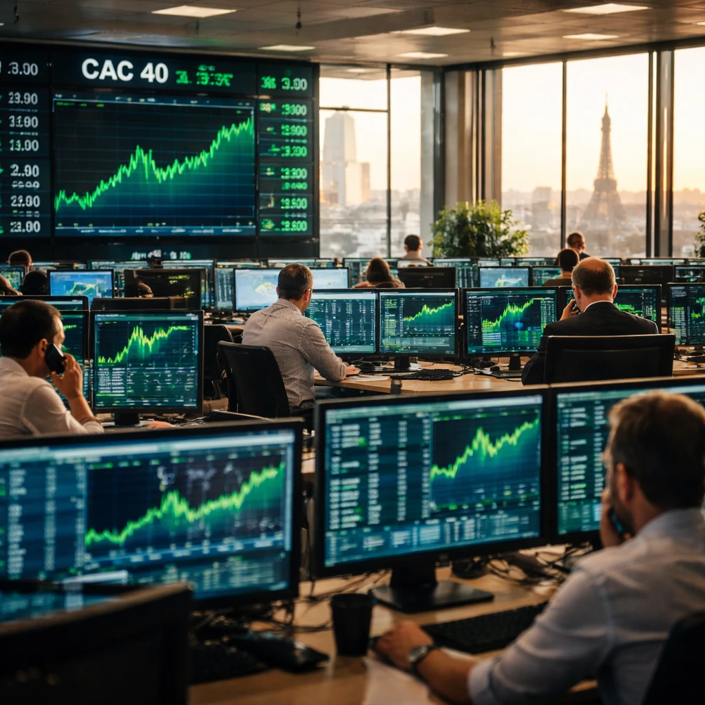 Paris Stocks Climb; CAC 40 Posts 4.49% Gain to One-Month High