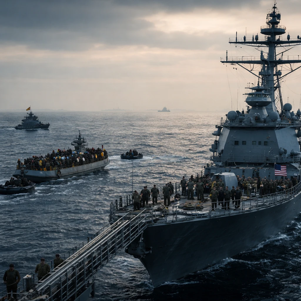 U.S. Maintains Naval Blockade of Iran as Ceasefire Deadline Nears