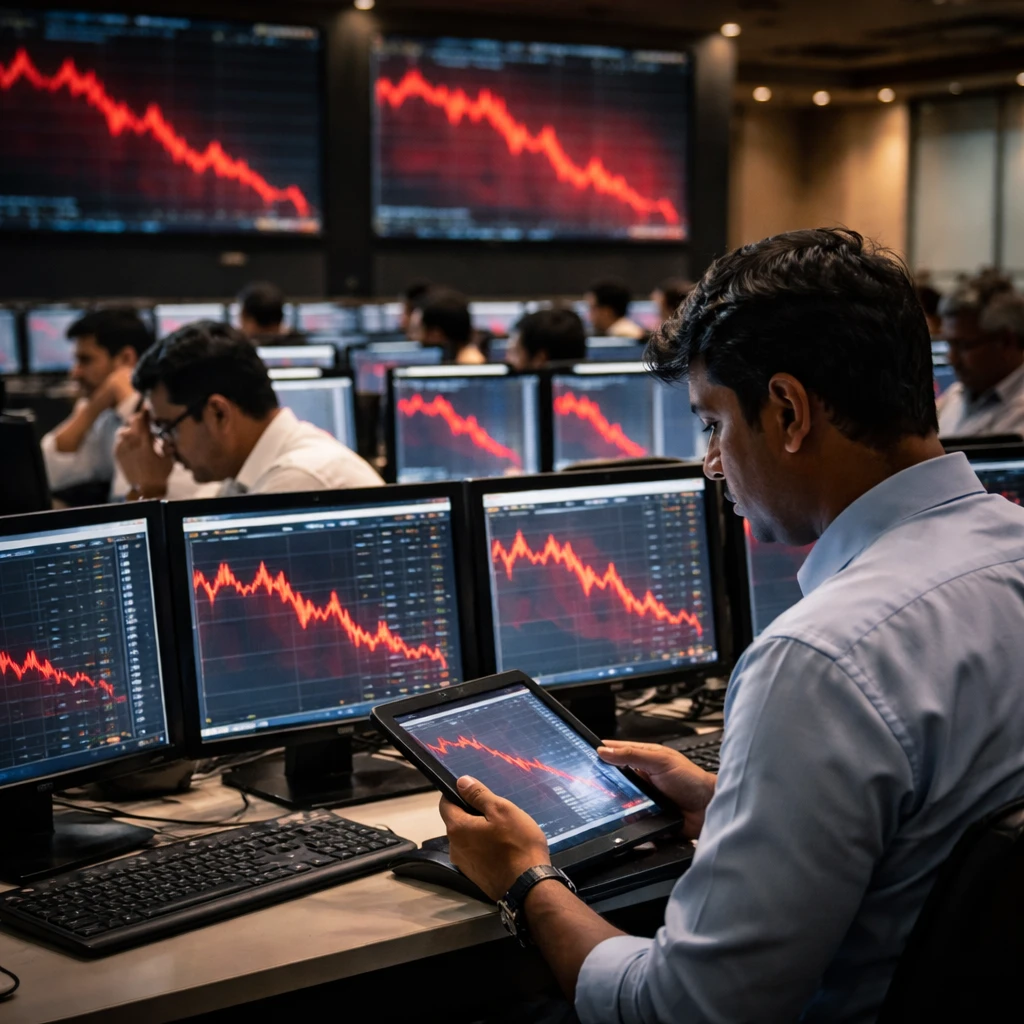 Indian Equities Slip as Tech, FMCG and Healthcare Weigh on Nifty