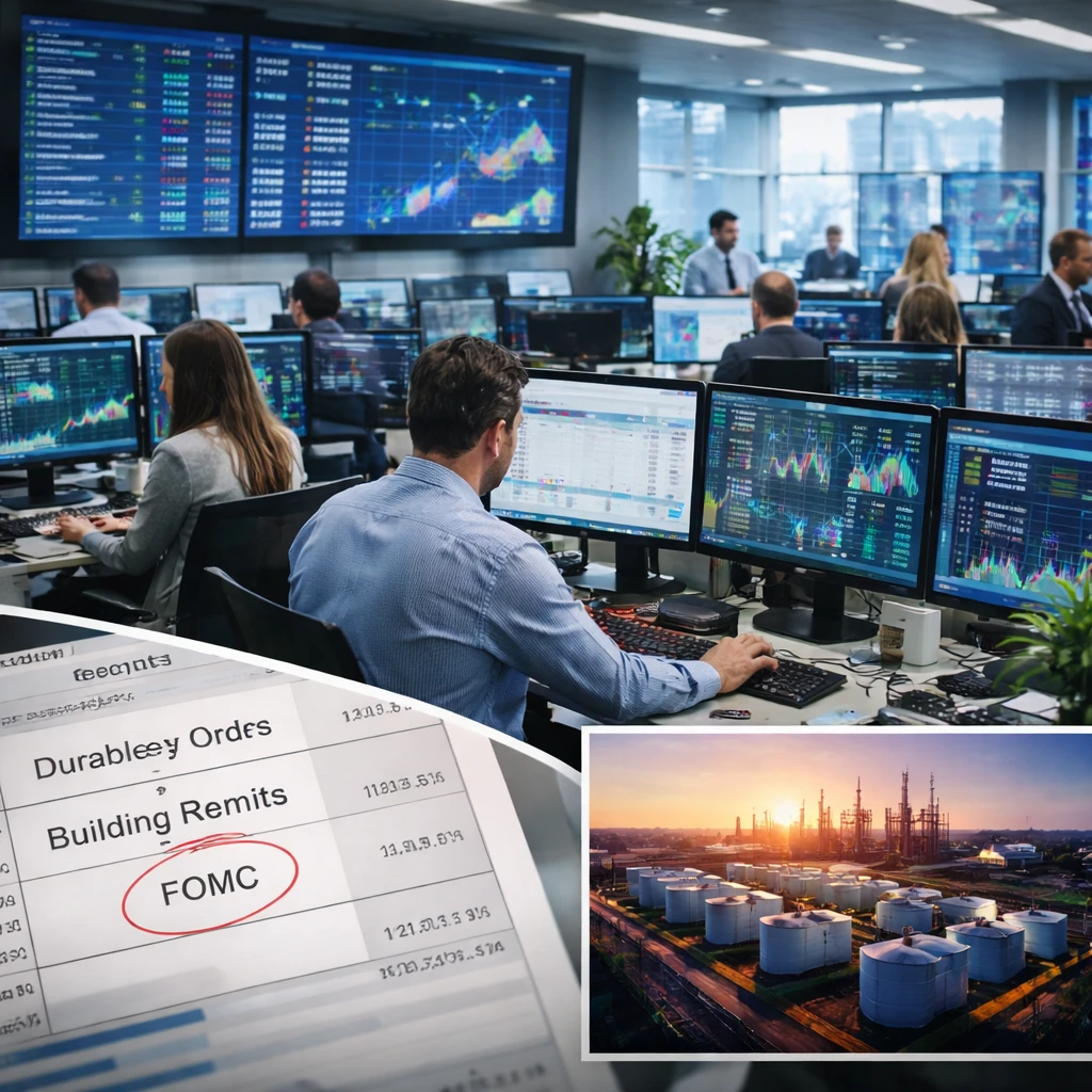 Markets Brace for Fed Decision, Durable Goods and Housing Data in Busy Trading Day