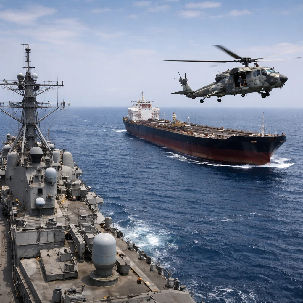 U.S. Forces Intercept Sanctioned Tanker in Arabian Sea, Directs Vessel Back to Iran