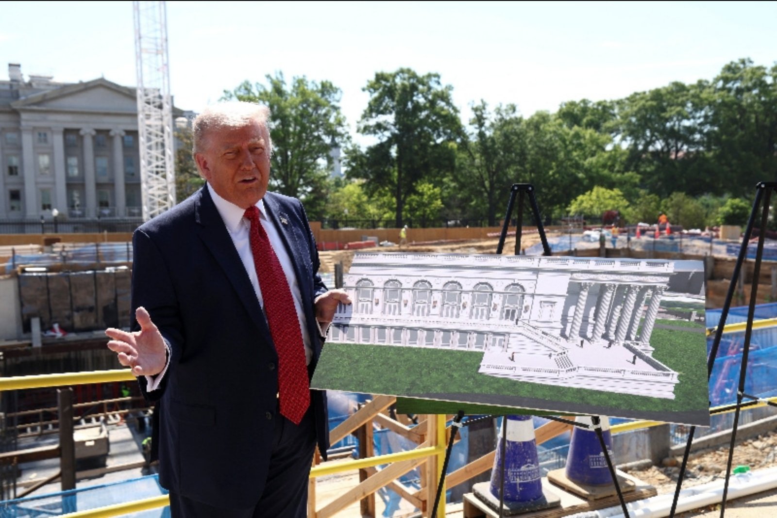 Trump Lays Out Security Plans for Controversial Subterranean White House Ballroom