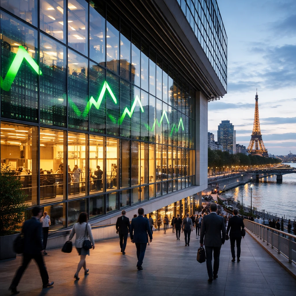 Paris Stocks Finish Higher as CAC 40 Climbs Nearly 2% to One-Month High