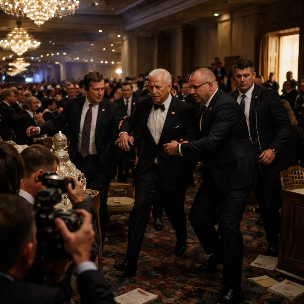 Security Alarm Forces Evacuation of White House Correspondents’ Dinner; President Escorted to Safety