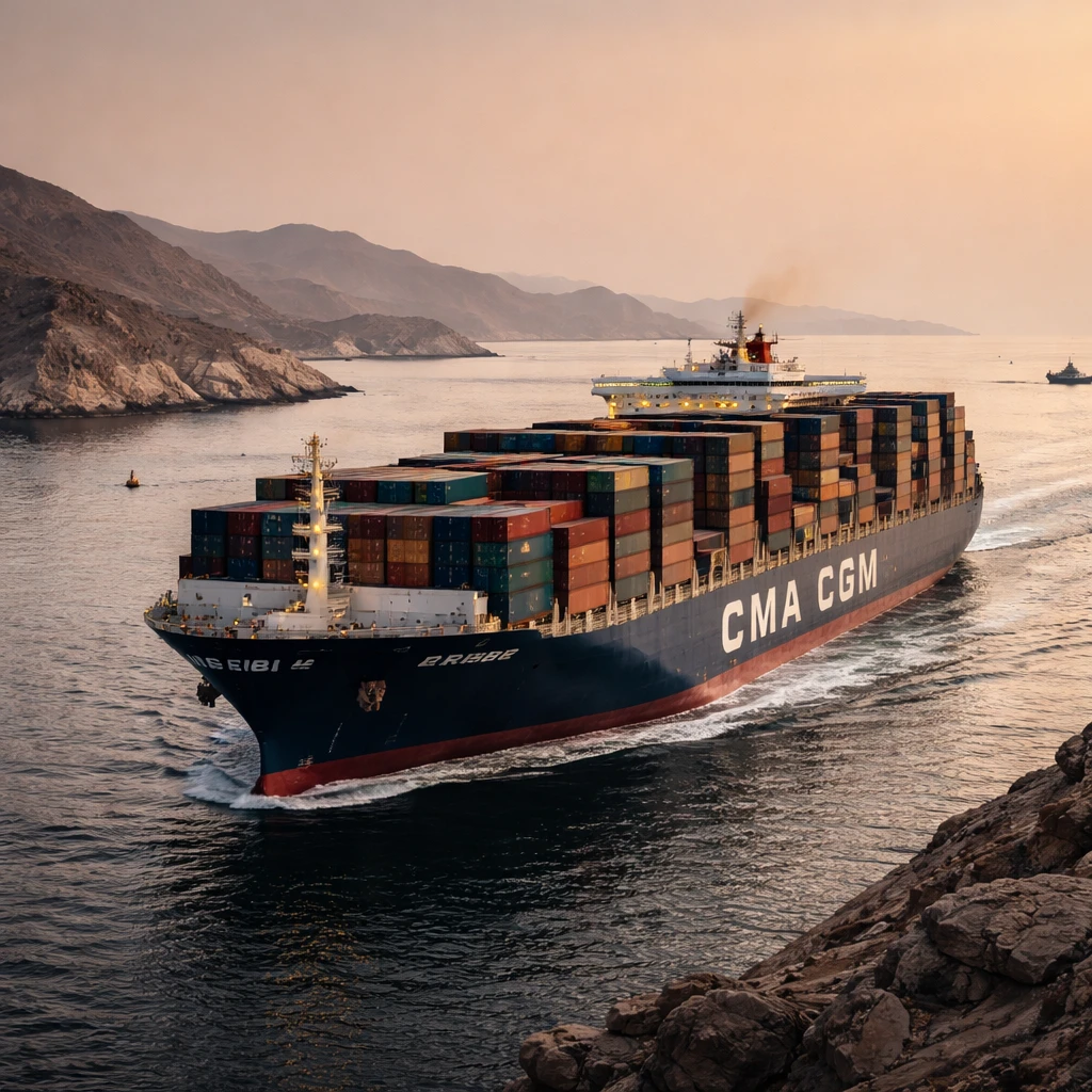 French-owned Container Ship Reenters Strait of Hormuz, Signaling Tentative Return of Western Shipping