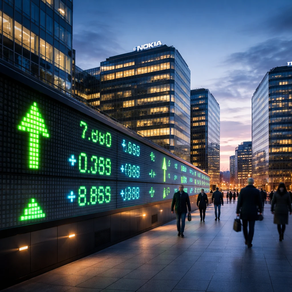 Helsinki Benchmark Closes at Record High as Telecoms and Tech Lead Gains