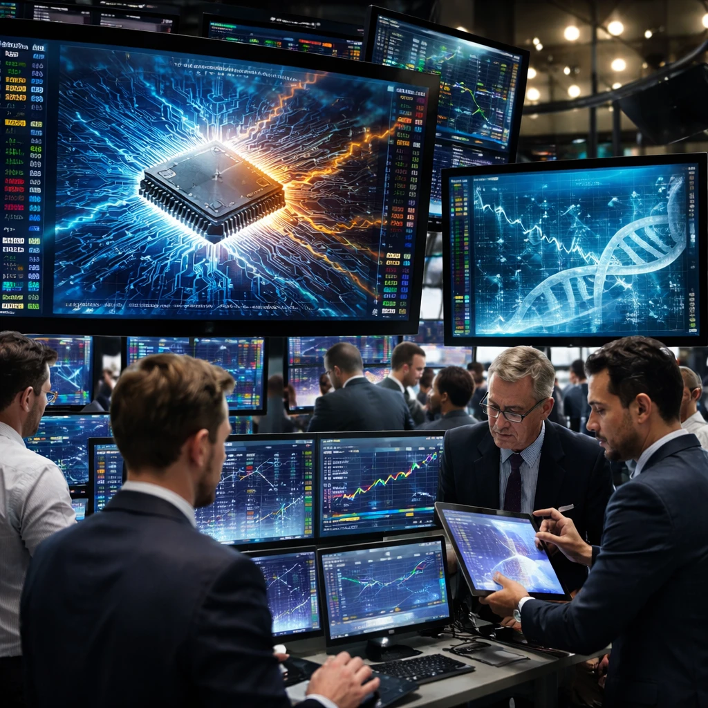 Stocks See Wide Swings; Intel, Arm Lead Gains While Select Tech and Biotech Names Decline