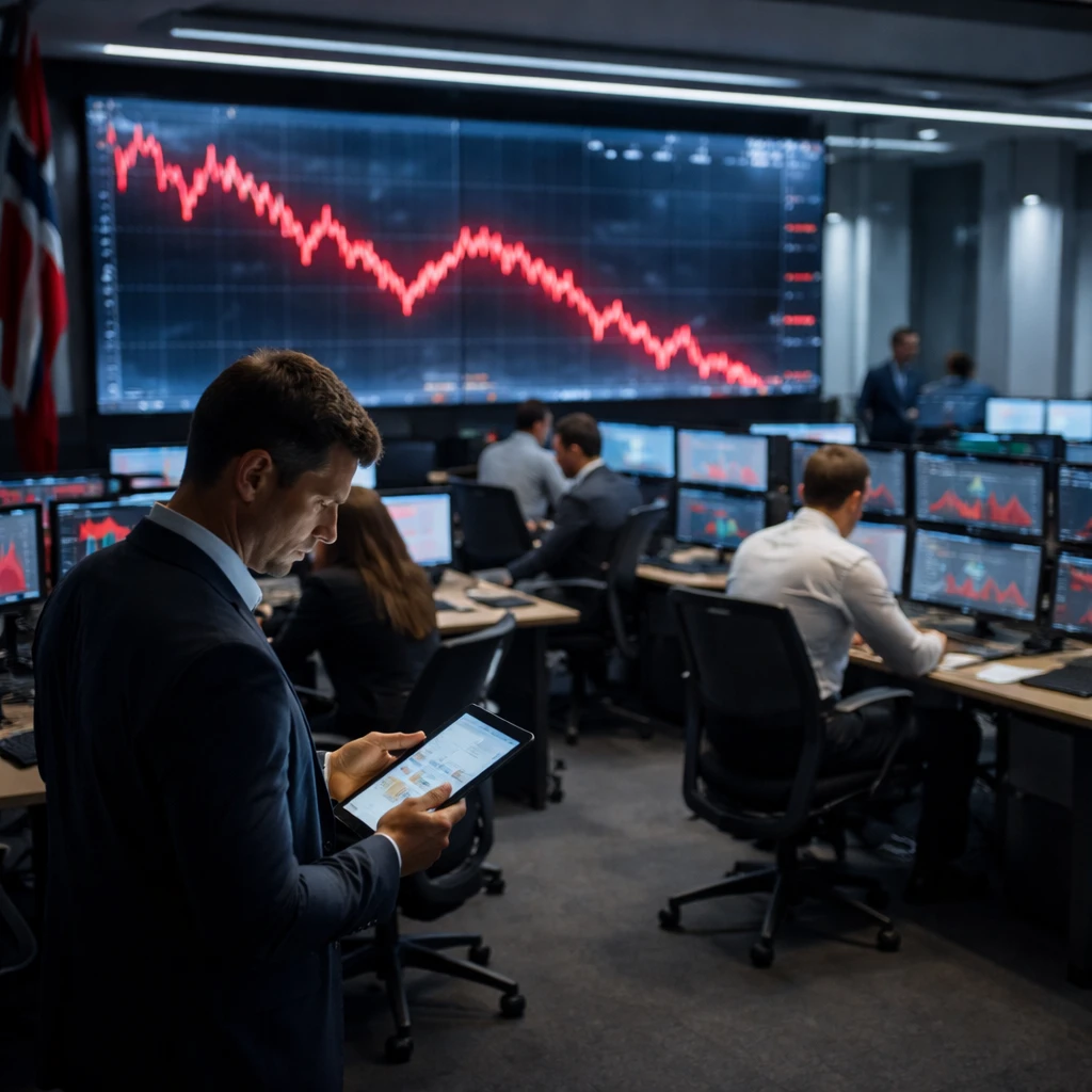 Oslo market slips as OBX drops to three-month low; energy and industrial names lead declines