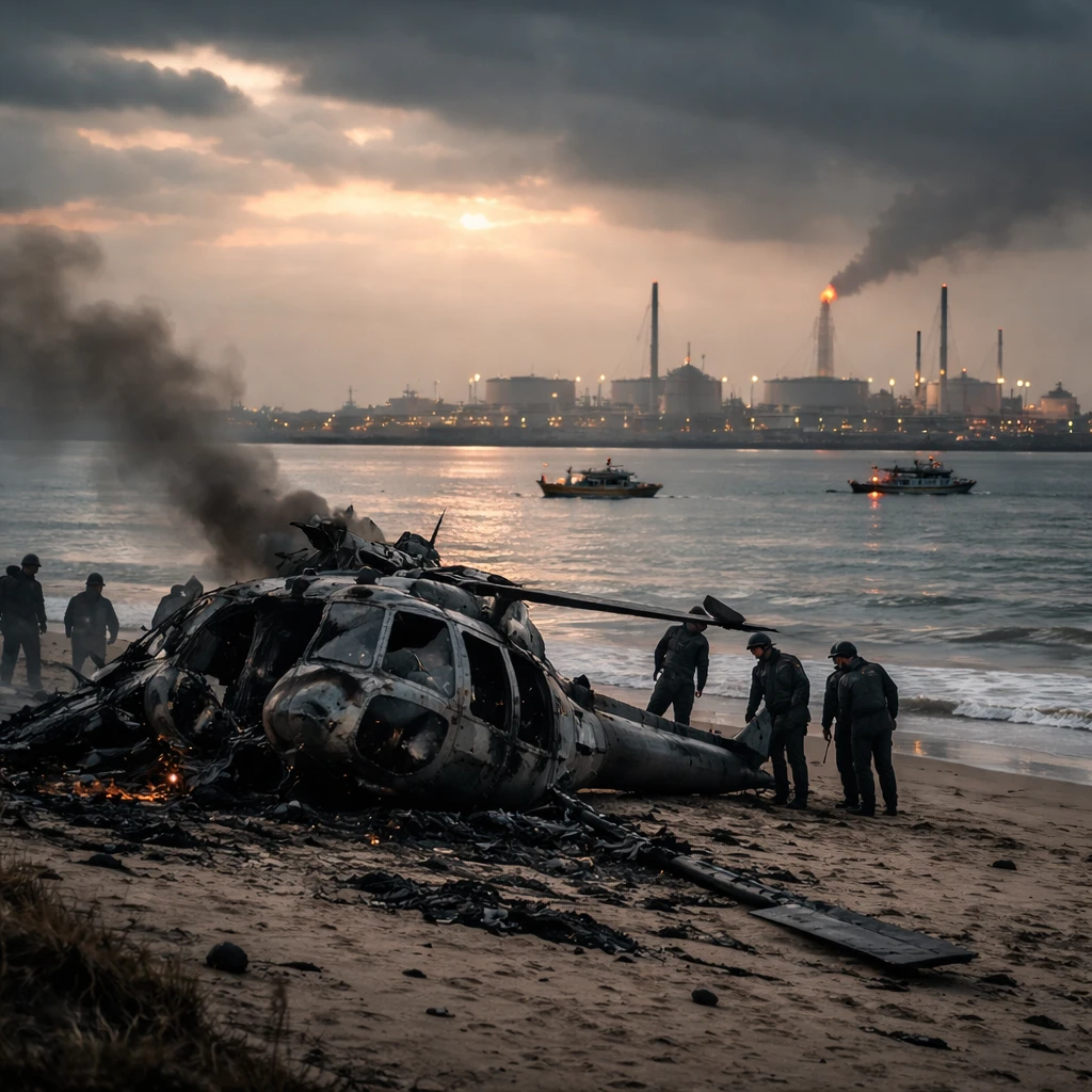 Helicopter Crash Near Ras Tanura Kills 14, Authorities Investigating