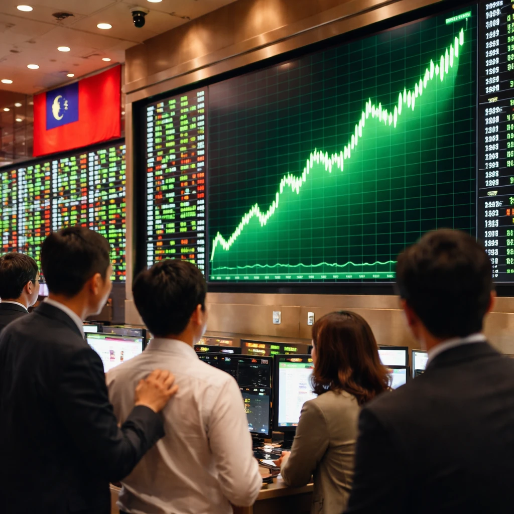 Taiwan Stocks Surge; Taiwan Weighted Climbs 4.61% to One-Month Peak