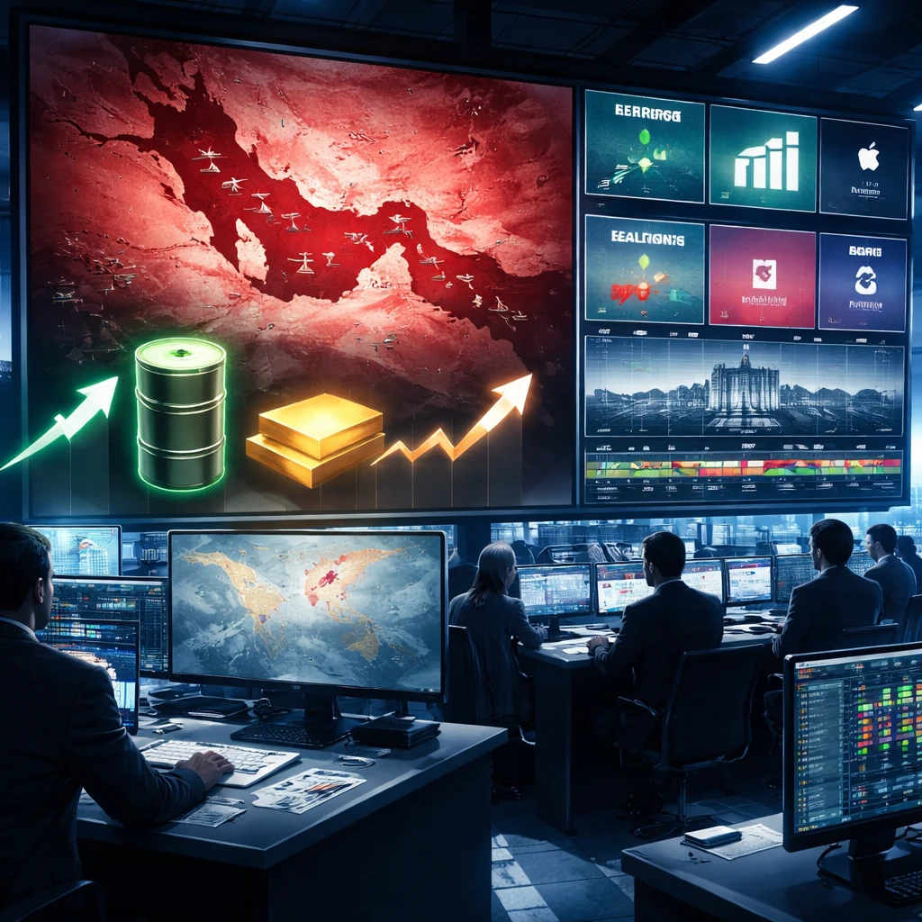 Midday: Stocks in retreat as oil climbs on fresh Gulf threats; bonds slip, gold gives back wartime bid