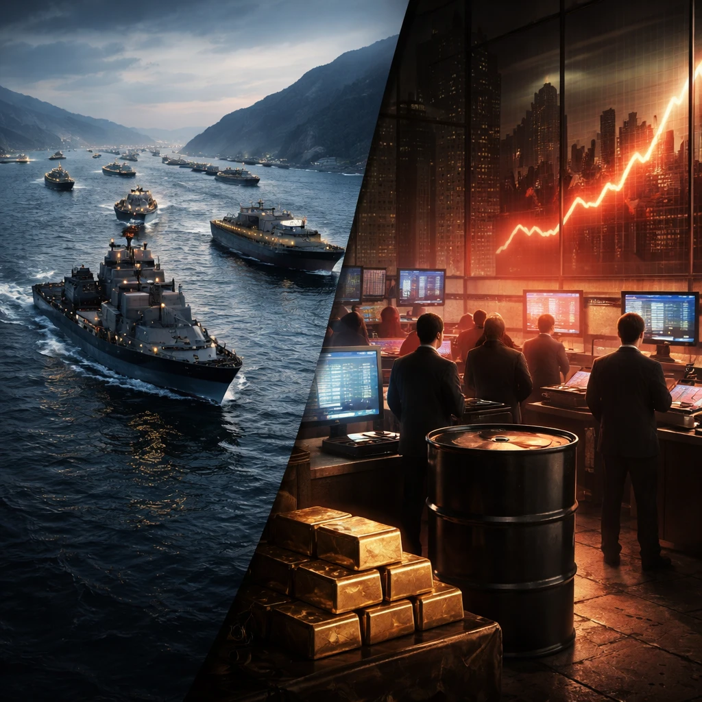 Oil’s war premium collides with rising yields as Washington moves to backstop Gulf shipping; stocks lean lower into the bell