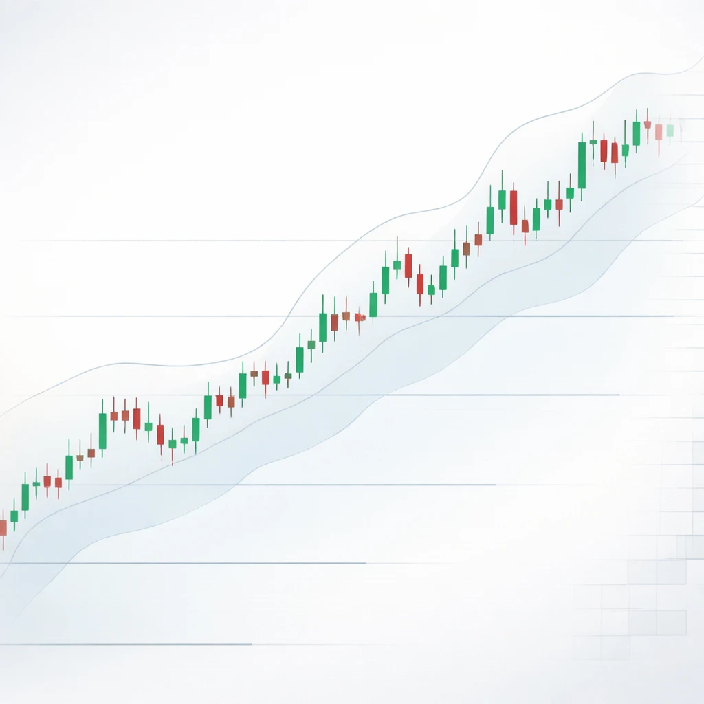 Price chart with shaded volatility band and illustrative stop zones showing how market noise interacts with stop placement.