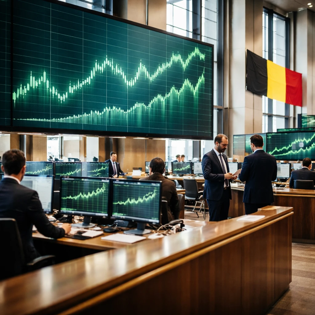Belgian equities close higher as BEL 20 hits record high