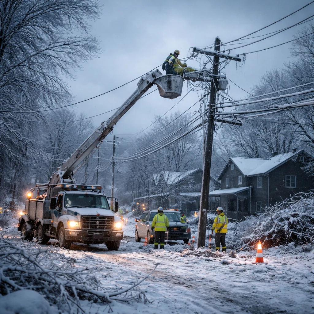 Winter Storm Leaves Over 400,000 Customers Without Power Across Large Swath of U.S.