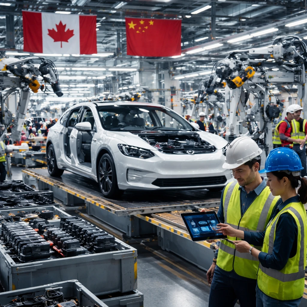 Canada Seeks Joint Chinese-Canadian EV Assembly to Export Globally, Minister Says