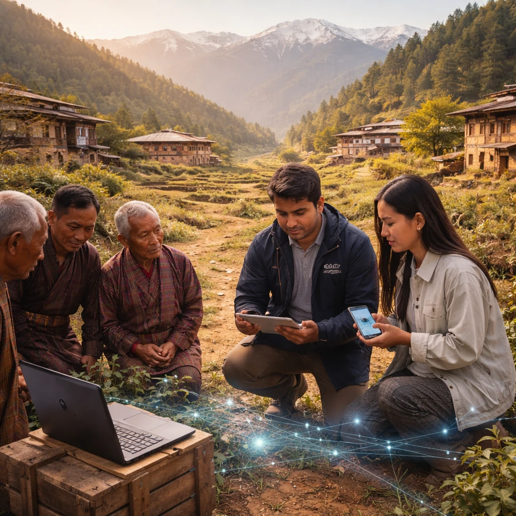 Qore3 and GCIT Launch Project Digital Village to Test Blockchain in Himalayan Farming Community