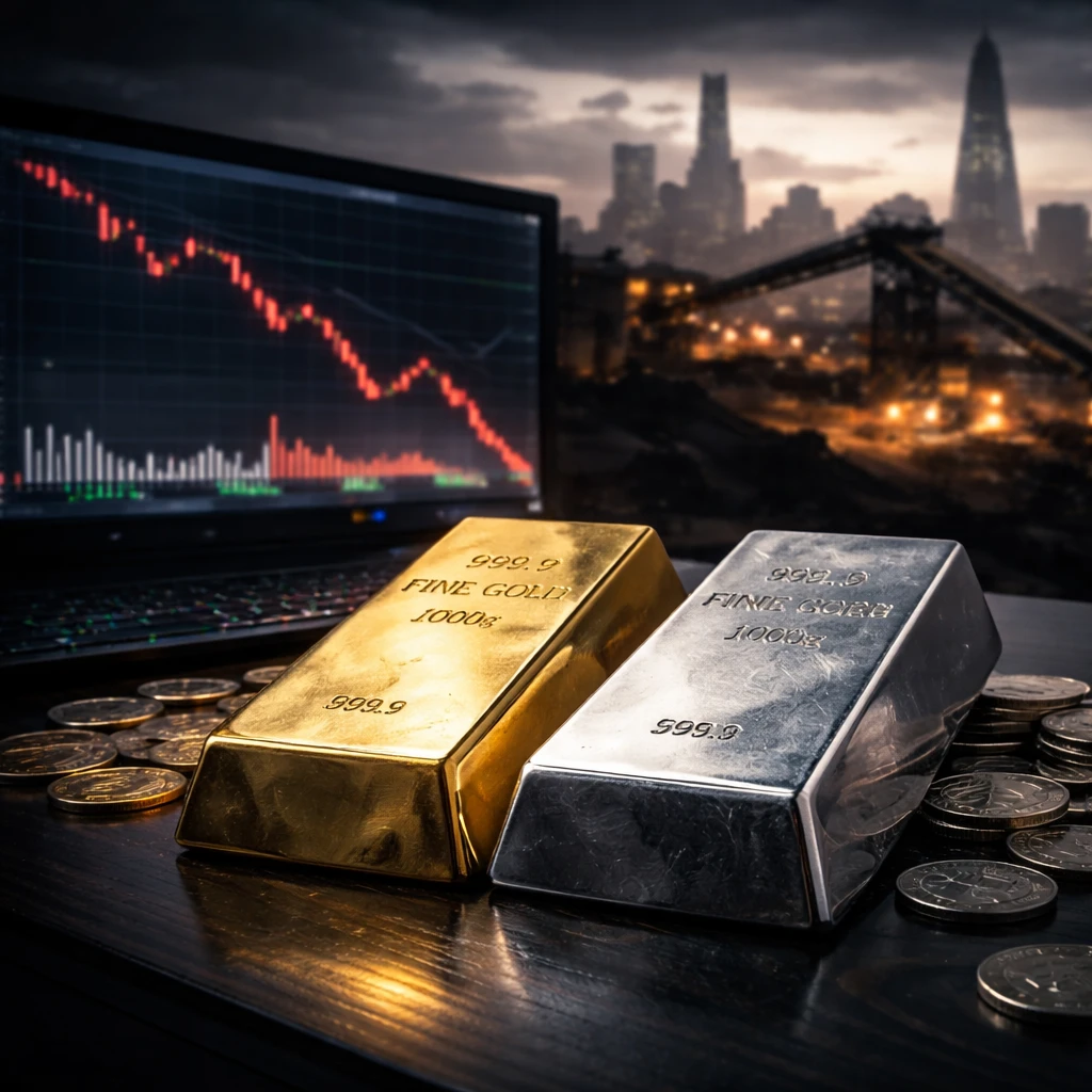 Precious Metals Slide as Fed Holds Rates; UK Miners Suffer Sharp Losses