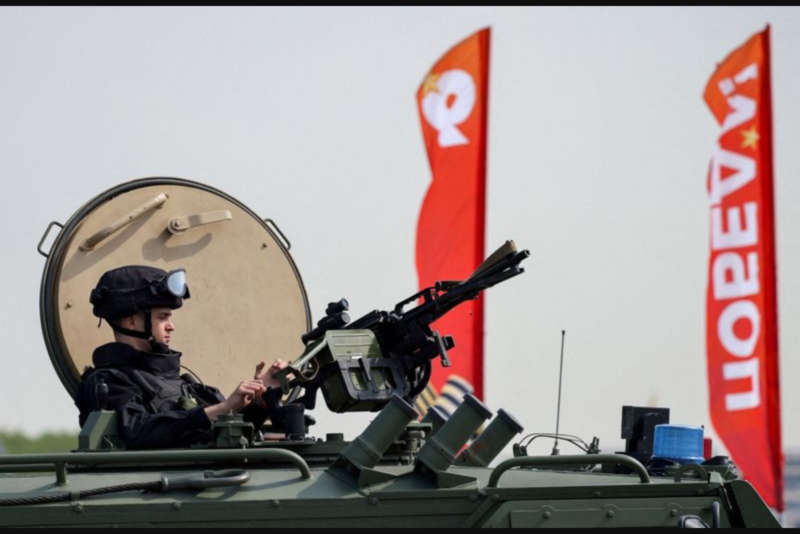 Moscow stages pared-down Victory Day parade amid fears of attack from Ukraine