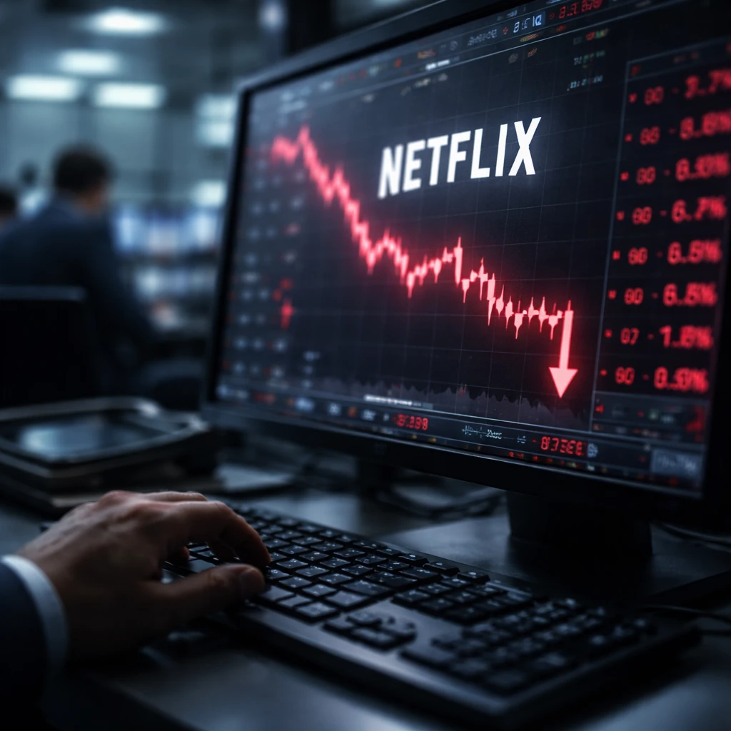 Netflix Shares Slide Toward 52-Week Low as Strategic Uncertainty Persists