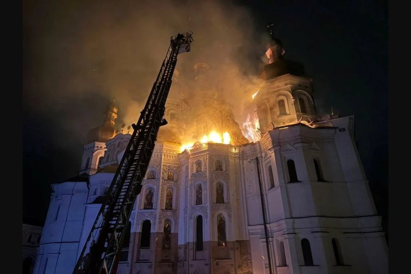 Moscow Denies Striking Kyiv Monastery, Blames U.S.-Made Patriot Missile for Damage