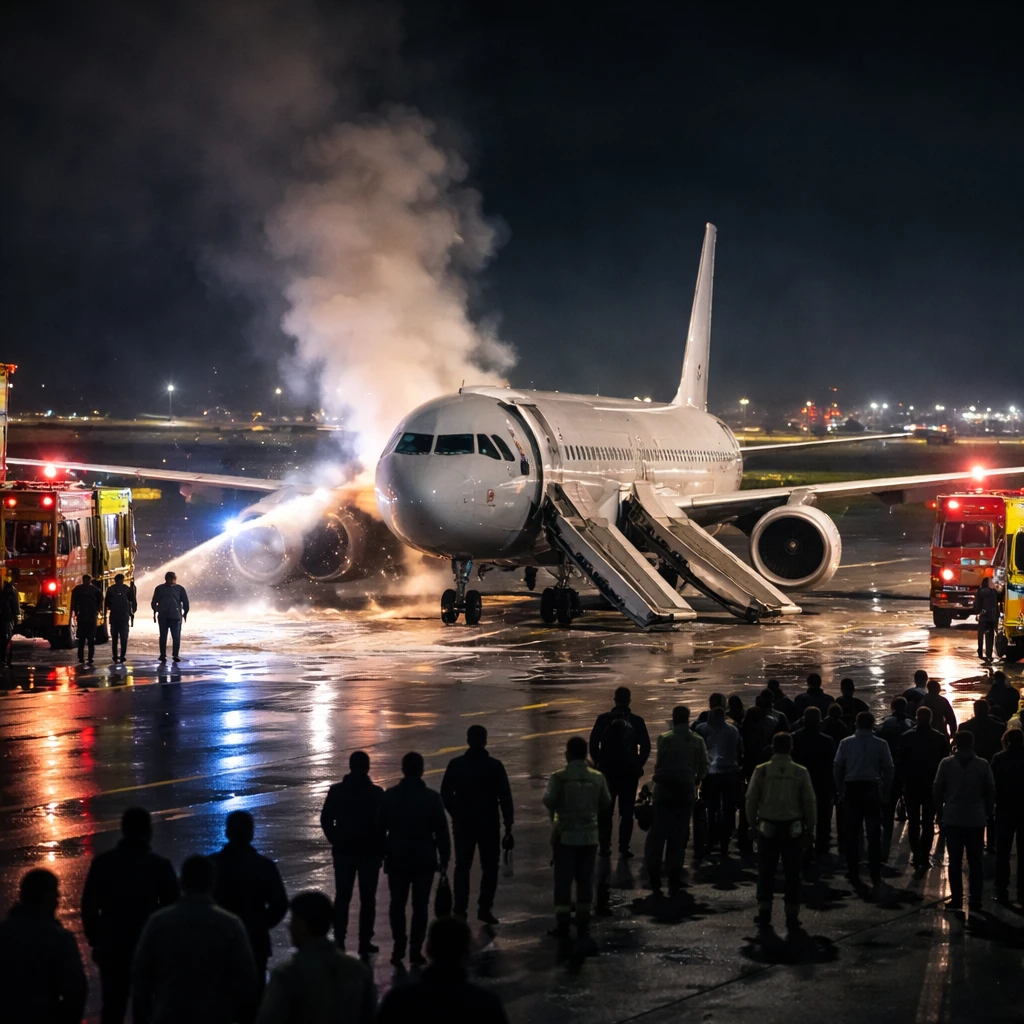 Frontier A321 Halts Takeoff in Denver After Engine Fire; Runway Contact Reported