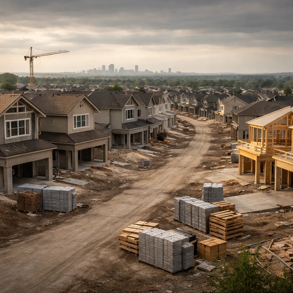 U.S. Single-Family Starts Plunge as Mortgage Rates and Inventory Weigh on Builders