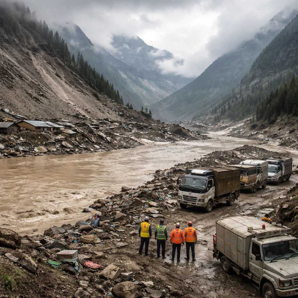 Himalayan Landslide Leaves Tens of Thousands in Need as Fears Grow for Secondary Flooding