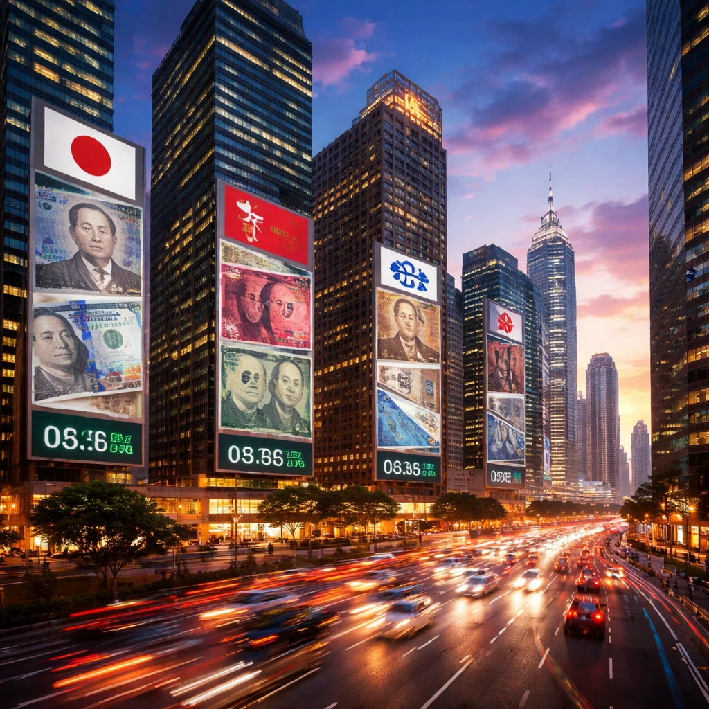 Asian Currencies Gain Amid Dollar Weakness; Yen Dips After BOJ Maintains Rates