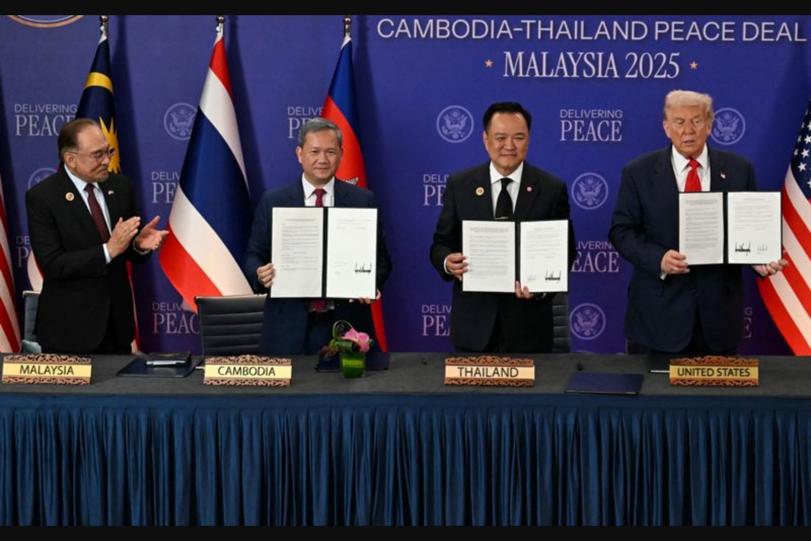 Cambodia's Hun Manet Says Thai Forces Remain on Cambodian Soil Despite Ceasefire