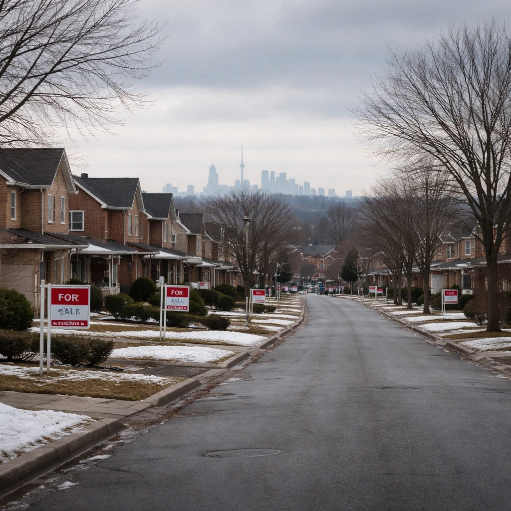 Toronto-area home transactions and prices decline sharply in January amid economic uncertainty
