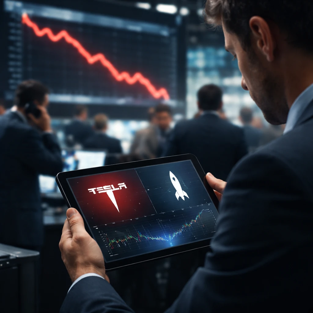 SpaceX IPO Draws Capital Away, Pressures Tesla Share Price