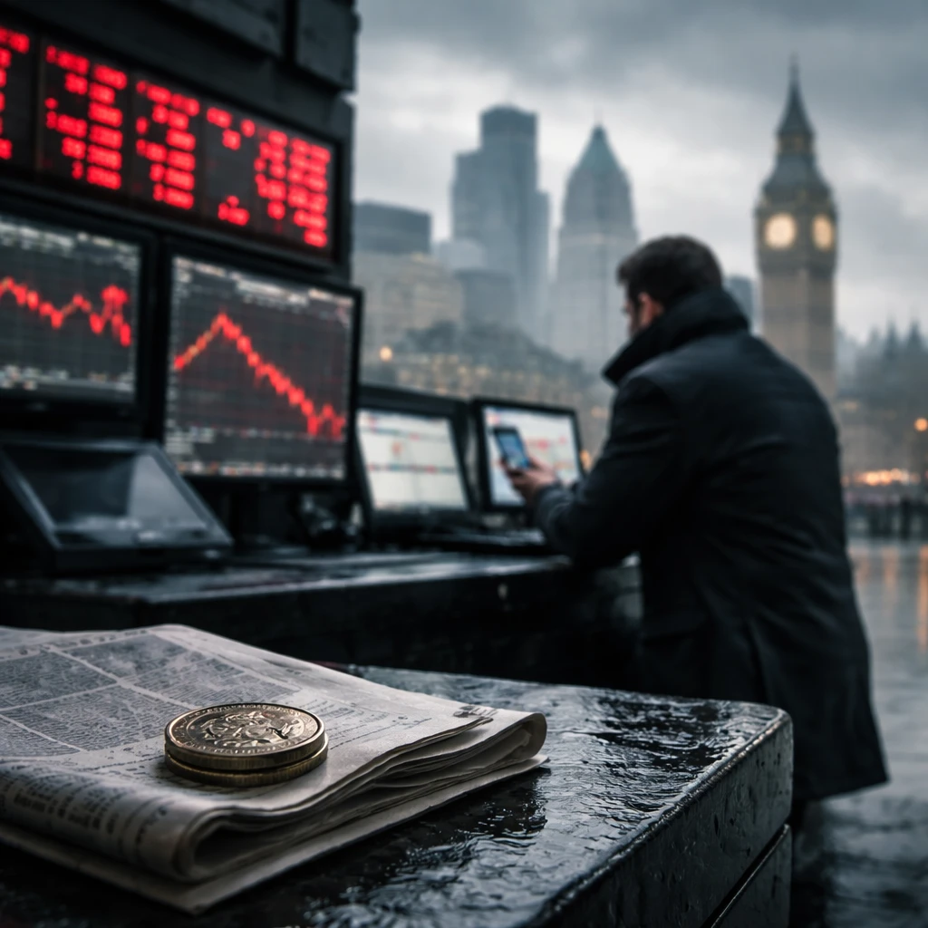 UK markets slip as Middle East tensions weigh; pound slides to $1.33